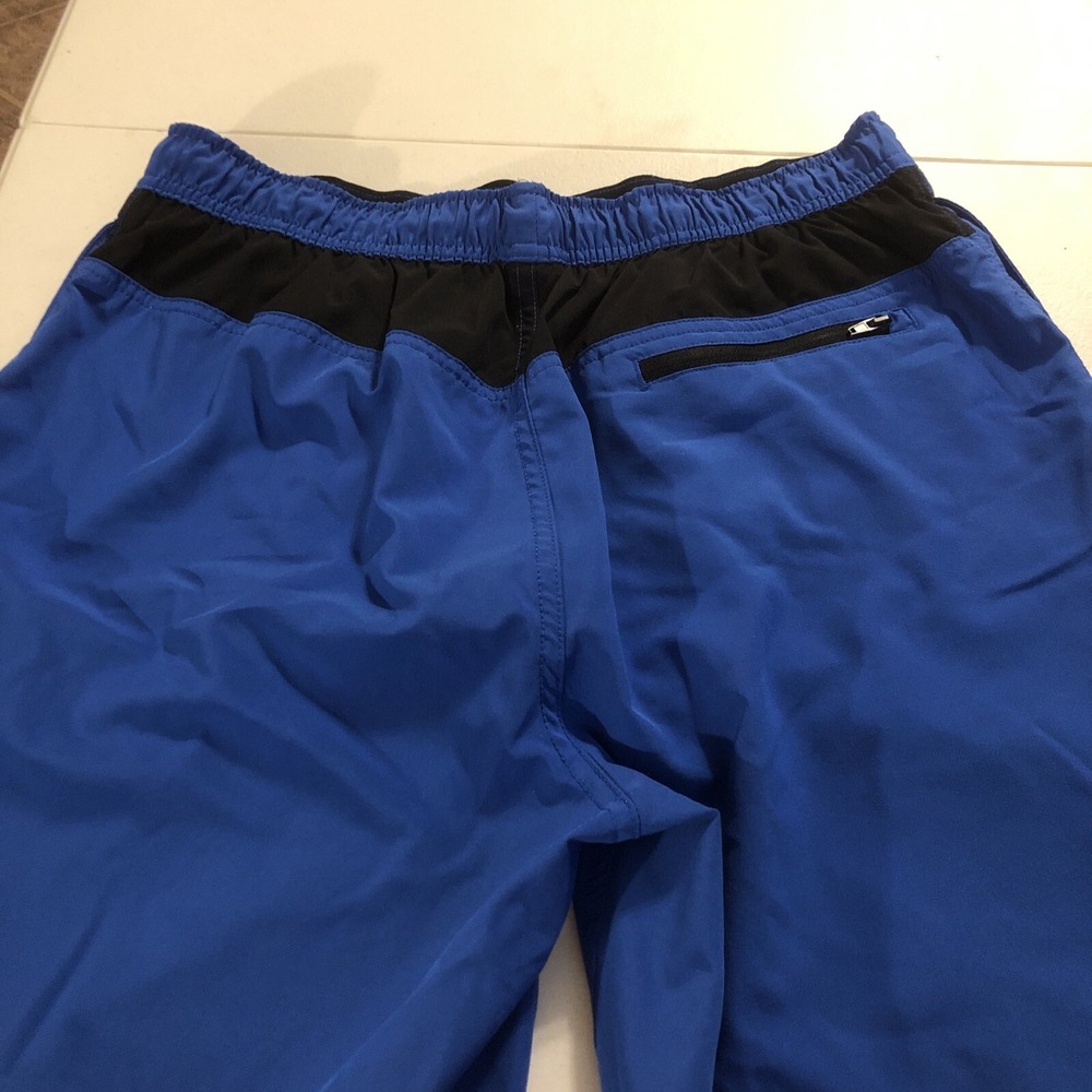 Speedo Mens Hybrid Swim Shorts Large Blue/ Black Built-In Boxer Brief Drawstring - Picture 7 of 7